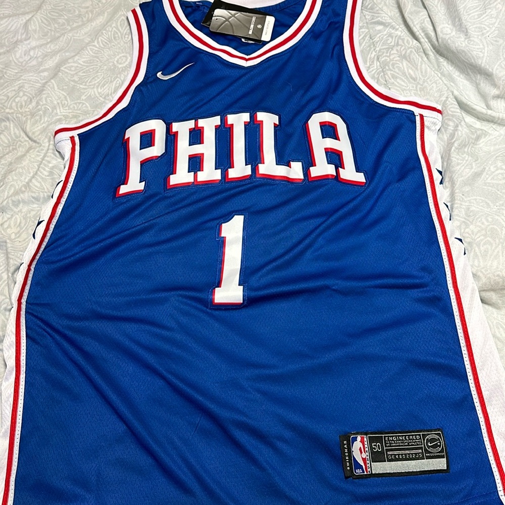 NWT James Harden 76ers Jersey Size Large
